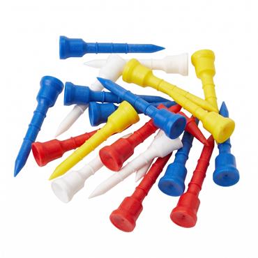 Lignum Tee PlasticTees Multicolour 16-Pack 53 mm